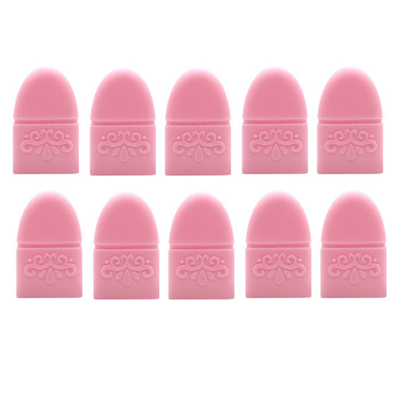 10Pcs Nail Polish Clip Soak Off Silicone Cap Gel Remover Wraps Nail Degreaser Cleaner Tips Fingers Varnish Manicure Clips Tools