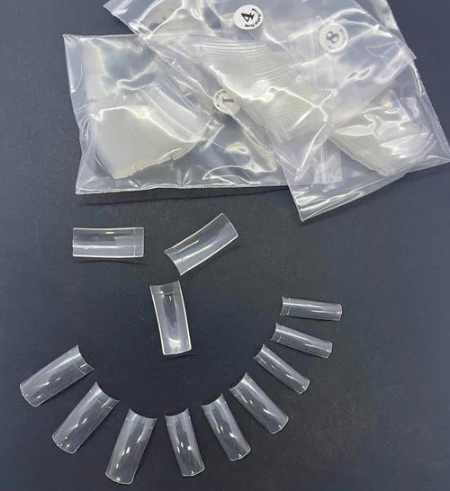 Transparent half nail tips square 500pcs 100 20