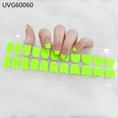 Long Lasting Semi-Cured Gel Nail Nude Patch Slider Adhesive Waterproof Aurora Full Cover Gel Nail Sticker UV Lamp Needed Nails