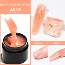 MEET ACROSS 7ml Clear Non Stick Hand Solid Extension Nail Gel Polish Carving Flower Nail Art Building UV Gel Acrylic Varnish