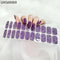 Long Lasting Semi-Cured Gel Nail Nude Patch Slider Adhesive Waterproof Aurora Full Cover Gel Nail Sticker UV Lamp Needed Nails