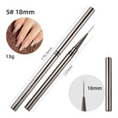 Nail Liner Brush Set Drawing Line Stripe Painting Flower Pen Metal Handle Nail Brushes Nail Art Manicure Tool New 6/9/12/15/18mm