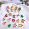 10Pcs Christmas Cartoon Nails Decoration Santa Claus,Elk,Bell,Tree Resin Nail Charms Cute Jewelry Part Decoration Accessories