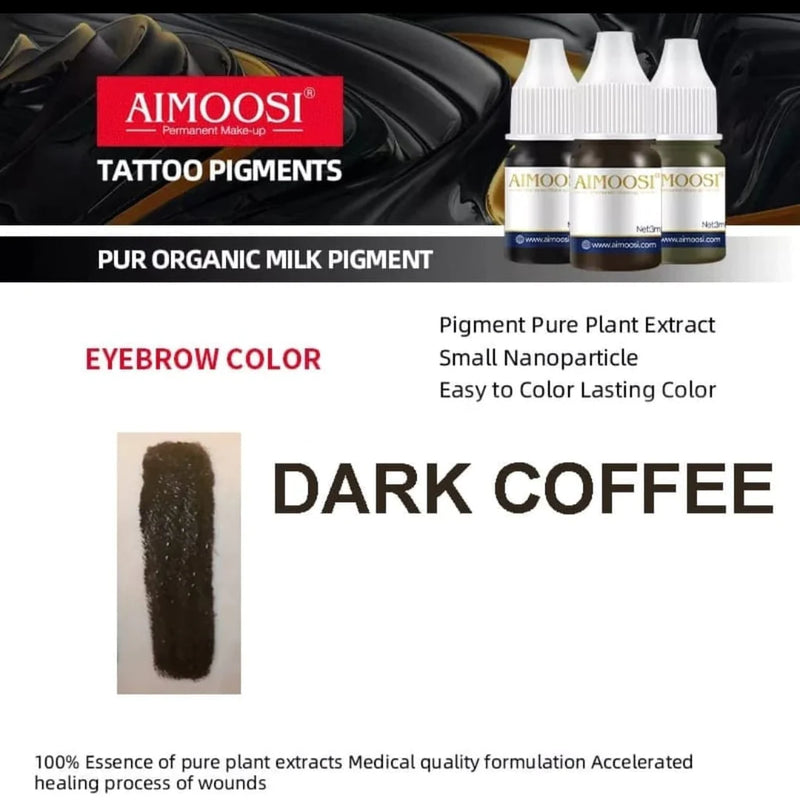 Aimoosi Pigment Pure Organic Pigment Microblade Tattoo Ink For Permanent Makeup