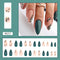 Long Stiletto False Nails wave Peals Wearable decorated French Fake Nails Press On Nails Leopard print Almond Manicure Tip