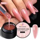 MEET ACROSS 8ML Quick Extension Nail Gel Vernis Nude Milk White Gel Nail Polish UV Semi Permanent Nails Art For Manicure Tools