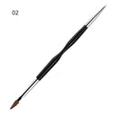 3Pcs French Stripe Nail Art Liner Brush Set Tips Ultra-thin Line Drawing Pen Dual End UV Gel Painting Brushes Manicure Nail Tool