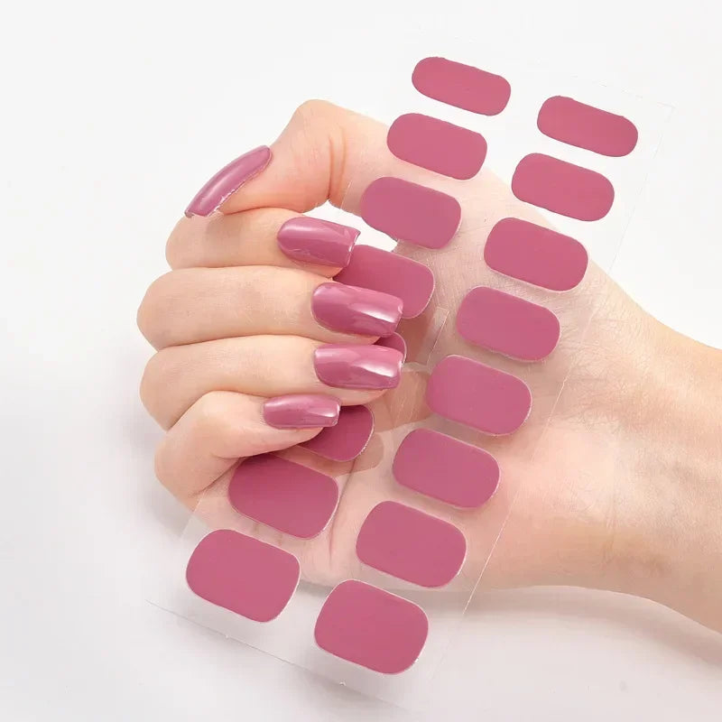 Sanuxc Nail Sticker High Quality Use 100% Nail Gel Polish Sticker Accept Spot Nail Art Stickers for Nails Manicure Set