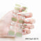 New Marble Gel Nail Strips Patch Sliders Flowers Gradient Color Adhesive Full Cover Gel Nail Stcikers UV Lamp Cured Manicure