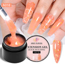 MEET ACROSS 8ML Quick Extension Nail Gel Vernis Nude Milk White Gel Nail Polish UV Semi Permanent Nails Art For Manicure Tools