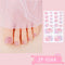 French Fake Toe Nails Set Press on Short Wearable False Nail Acrylic Nail Kits Nude Color Feet Nail Tips Removable Sticker