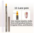 1/2pcs Professionnel Brushes Tools Nail Glue Phototherapy Pen Acrylic Nail Art Painting Drawing Brush Manicure UV Gel Brush Pen