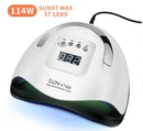 SUN X7 MAX UV LED Lamp - 180W For Manicure Dryer With Sensor LCD Display