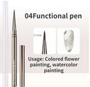 1/2pcs Professionnel Brushes Tools Nail Glue Phototherapy Pen Acrylic Nail Art Painting Drawing Brush Manicure UV Gel Brush Pen