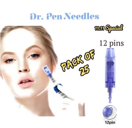 Dr.Pen needles 12 Pins Pack of 25