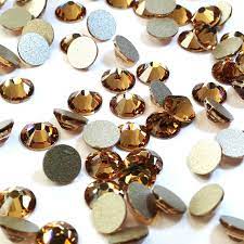 Swarovski Flat Back Stones For Nail Art - Light Colorado Topaz (246)