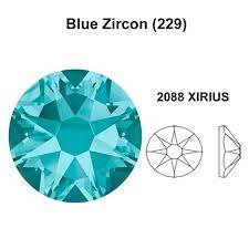 Swarovski Flat Back Stones For Nail Art - Blue Zircon (229)