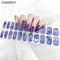 Long Lasting Semi-Cured Gel Nail Nude Patch Slider Adhesive Waterproof Aurora Full Cover Gel Nail Sticker UV Lamp Needed Nails