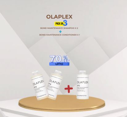 Pack of 3 with Olaplex No4 Shampoo (2pcs) & Conditioner (1pcs)