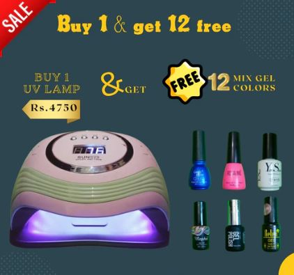 SUN UV Lamp 300Watts Nail Lamp, SUN LED Nail Light Nail Dryer for UV Gel Polish Manicure Professional UV Gel Light Nail Curing Lamp with Timers, for Salon and Home