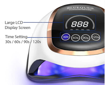 Blueque UV V3 Nail Lamp - 42 Led 168W UV Nail Polish Dryer