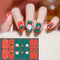 New Nail Christmas Stickers Ultra Thin Strap Plastic Nail Stickers Snow Snowman Cartoon Nail Stickers Ornaments Decals