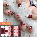 New Nail Christmas Stickers Ultra Thin Strap Plastic Nail Stickers Snow Snowman Cartoon Nail Stickers Ornaments Decals