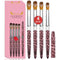 4pcs Kolinsky Acrylic Nail Brush Set Size Acrylic Powder Application Brushes Art Extension & Carving Salon Home Uñas