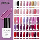 Pack of 10 ROSALIND Soak Off UV Gel Nail Gel Polish 7ml