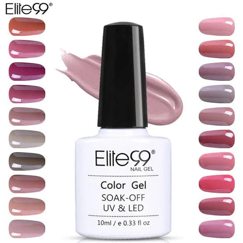 Pack Of 50 Elitte 99 Soak Off UV Gel Nail Gel Polish 10ml