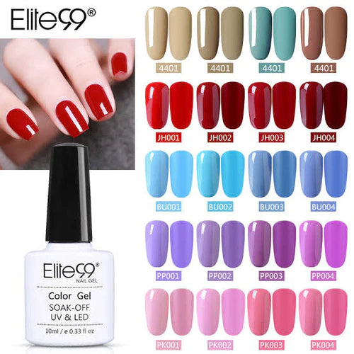 Pack Of 25 Elitte 99 Soak Off UV Gel Nail Gel Polish 10ml