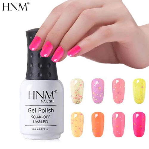 Pack Of 10 H and M Soak Off UV Gel Nail Gel Polish 8ml