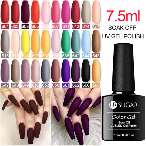 Pack Of 10 UR Sugar Nail Gel Polish 7.5ml