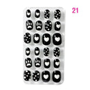 Finger Princess Nail 24PCS/1Box Bag Wearable Nails Nail Finished Nailes for Children Patch Nail Finished False