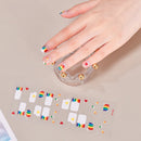 Girls Full High Quality Patterned Nail Stickers Wholesale Supplise Nail Strips Art Removable Nail Stickers for Convenience