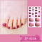 French Fake Toe Nails Set Press on Short Wearable False Nail Acrylic Nail Kits Nude Color Feet Nail Tips Removable Sticker