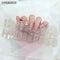 Long Lasting Semi-Cured Gel Nail Nude Patch Slider Adhesive Waterproof Aurora Full Cover Gel Nail Sticker UV Lamp Needed Nails