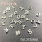 3D Nail Art Gold Alphabet Letter Number Alloy Nail Rhinestones Charms Acrylic Tips Decoration Glitter Nail Decoration