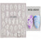 Harunouta 5D Embossed Nail Stickers Lily of the Valley Tulip Leaves Lines Gel Polish Decals Wedding Flower Engraved Slider