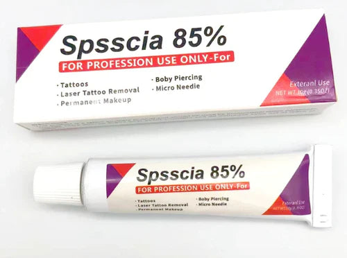 Spsscia numbing cream 85% for tattoos, micro needling, laser tattoo removal , permanent makeup & body piercing