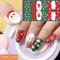 New Nail Christmas Stickers Ultra Thin Strap Plastic Nail Stickers Snow Snowman Cartoon Nail Stickers Ornaments Decals