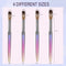 4pcs Kolinsky Acrylic Nail Brush Set Size Acrylic Powder Application Brushes Art Extension & Carving Salon Home Uñas