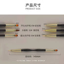 3Pcs French Stripe Nail Art Liner Brush Set Tips Ultra-thin Line Drawing Pen Dual End UV Gel Painting Brushes Manicure Nail Tool