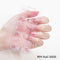 New Marble Gel Nail Strips Patch Sliders Flowers Gradient Color Adhesive Full Cover Gel Nail Stcikers UV Lamp Cured Manicure