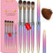 4pcs Kolinsky Acrylic Nail Brush Set Size Acrylic Powder Application Brushes Art Extension & Carving Salon Home Uñas