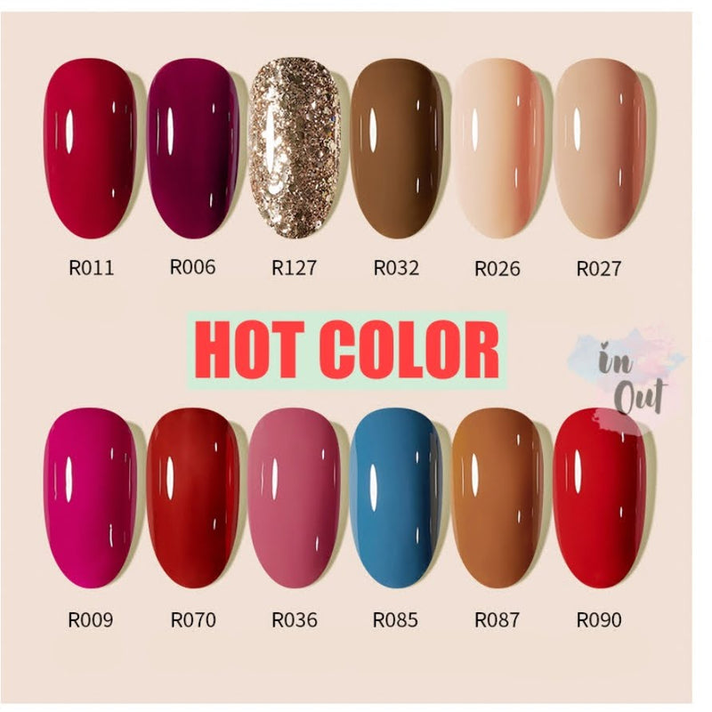 Ruieo fian 10 ml gel nail color a set 24 gel colors