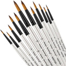 Set of acrylic brushes 12 sizes