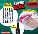 Super Deal (20 UV Gel Colors + UV Lamp + UV Top Coat)