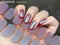 Long Lasting Semi-Cured Gel Nail Nude Patch Slider Adhesive Waterproof Aurora Full Cover Gel Nail Sticker UV Lamp Needed Nails