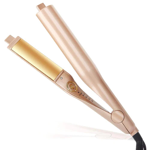 Twist styling iron hair straightener